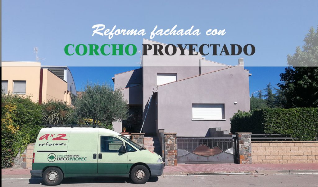 Aislamiento de fachada con Corcho Proyectado en Santa Maria de Palautordera