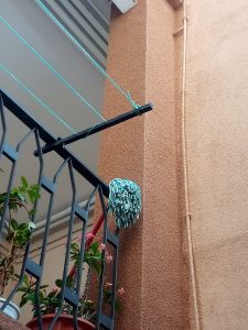 Revestimiento corcho proyectado en pilares