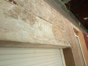 Estado antes de reparación de la fachada